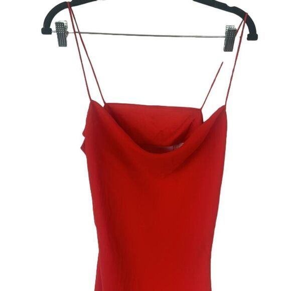 Finders Keepers Nostalgia Midi Slip Dress 20190362 Women's Red Size 8 NWT - Picture 12 of 16